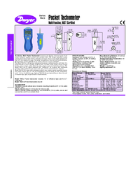 Thumbnail of document Data Sheet - TAC3 Pocket Tachometer